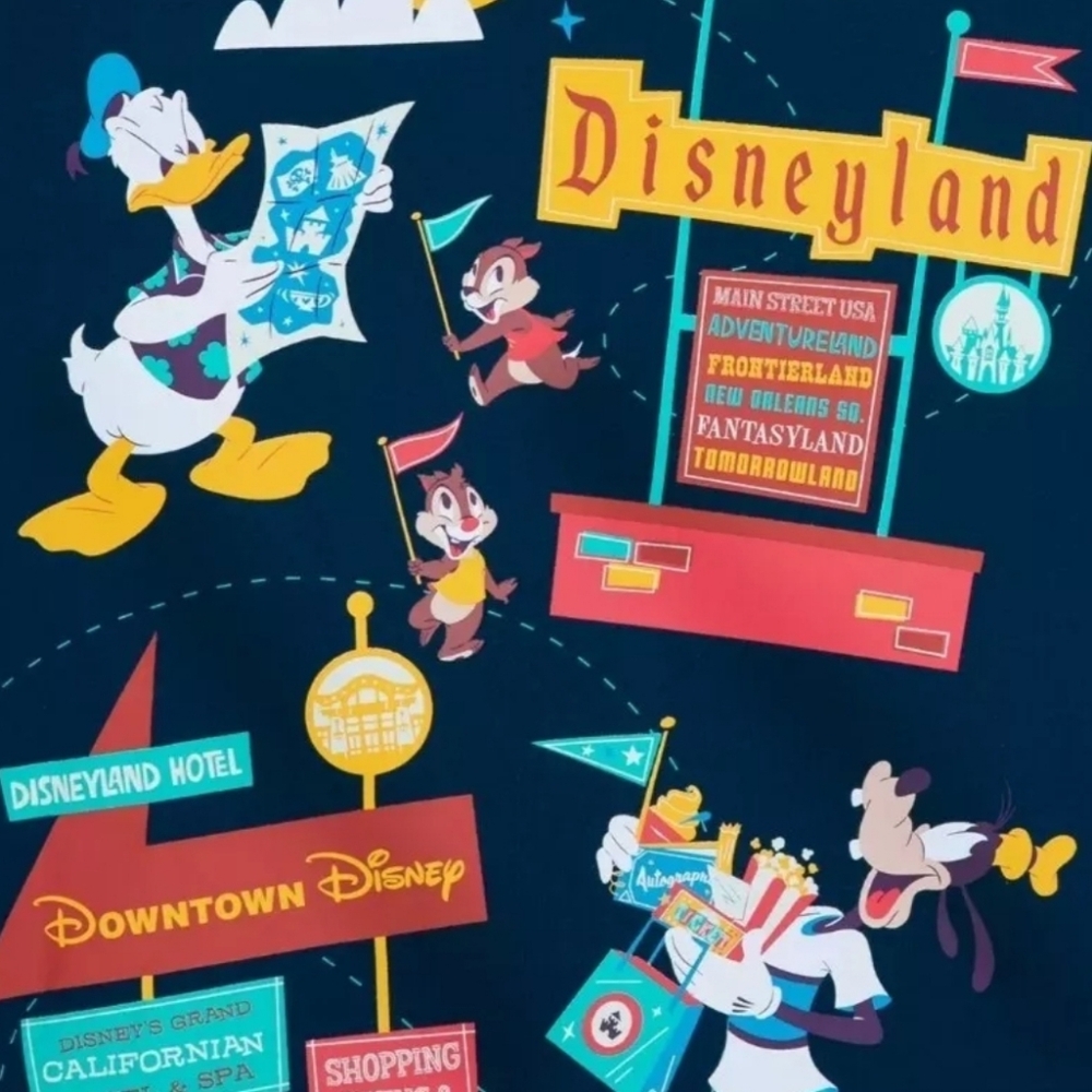 DisneyParks Disneyland Mickey And Friends "Play In The Park" Sweatshirt 2XL NWT - Picture 3 of 4